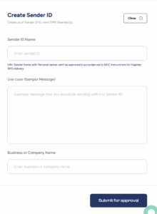 Sender ID Creation