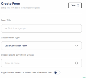 How to create custom lead generation forms using Serlzo's form builder