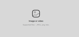 Serlzo Page Builder section for uploading promotional image or video to enhance lead page content