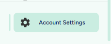 Serlzo Account Settings menu for accessing subscription tab